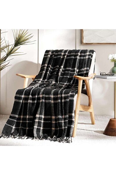 PAN HOME Athena Acrylic Throw 130x170cm - Grey