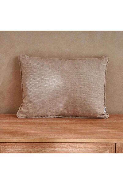 PAN HOME وسادة خارجية محشوة بنسيج حجري مقاوم للماء بحجم 45x33 سم - لون رملي