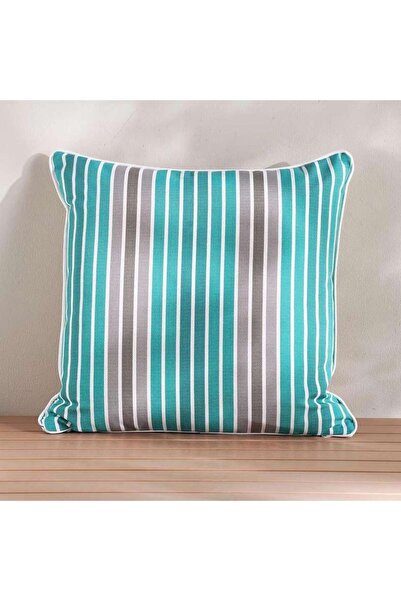 PAN HOME Arden Stripe Outdoor Filled Cushion 50x50cm - Grey