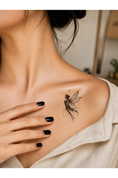 Generic Peri Kızı Geçici Dövme Kadın Dövmesi Tiny Tattoo Minimal Tattoo 4 cm