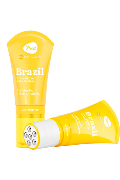7DAYS MBE Brazil Cremă-Ulei Corporală Anti-Celulită Cofeina 1%+ Ulei de Nucă ...
