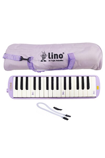 Lino 32 Tuşlu Melodika Bez Çanta Pastel Mor