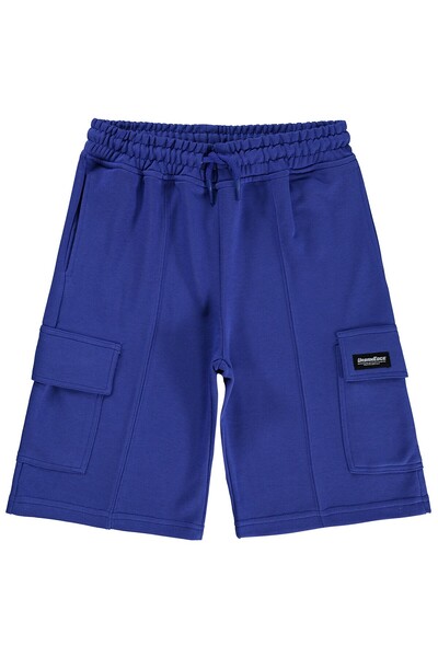 Civil Boys Basic Cargo Pocket Capri for 10-13 Years - Blue
