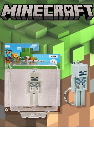 TOYFEST Minecraft 3D Figür Anahtarlık - Skelaton MODEL 6