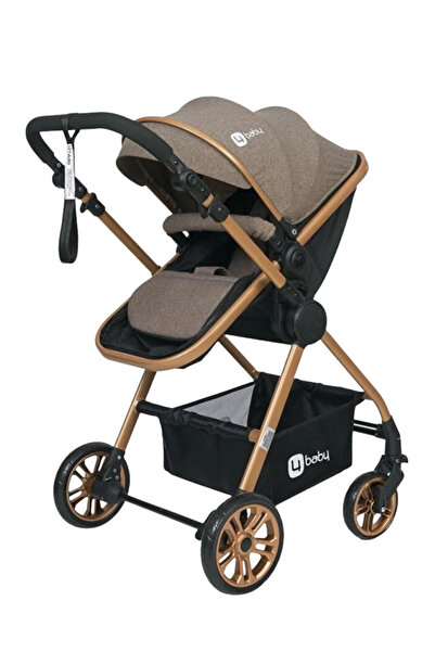 4Baby Esse Model Gold Travel Bebek Arabası Luxs Puset Kahve
