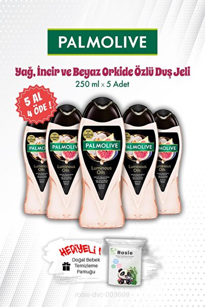 Palmolive 5 AL 4 ÖDE İncir ve Beyaz Orkide Özlü 250 ML Duş Jeli ve ROSIE