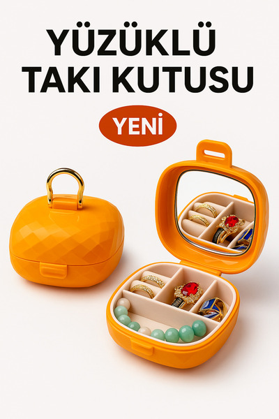 Open Home Concept Cutie portabilă pentru bijuterii cu inele – Mini organizato...