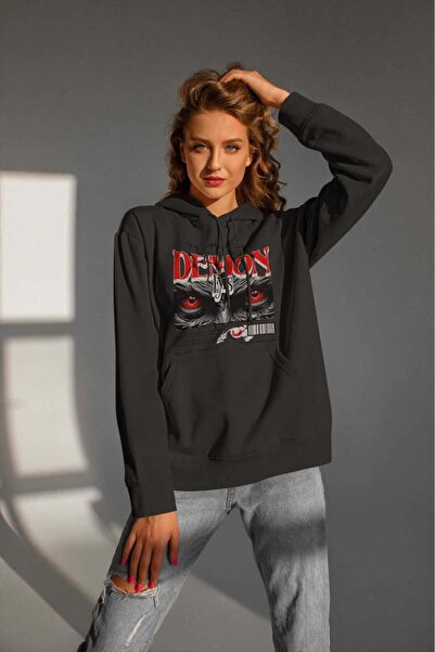 buzagi tasarım ürünleri Urban Streetwear Digital Print Hooded Unisex Sweatshirt