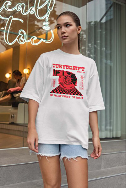 buzagi tasarım ürünleri تي شيرت أبيض للجنسين من Urban Oversize Mold