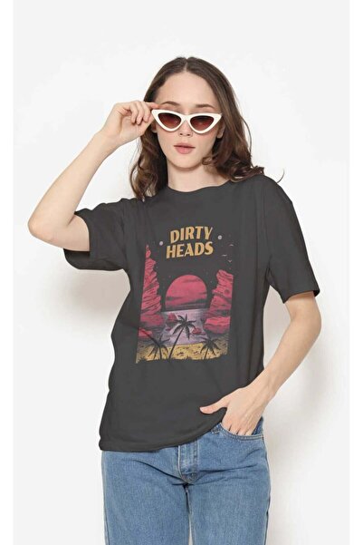buzagi tasarım ürünleri Dirty Heads Regular Fit Black Unisex T-Shirt