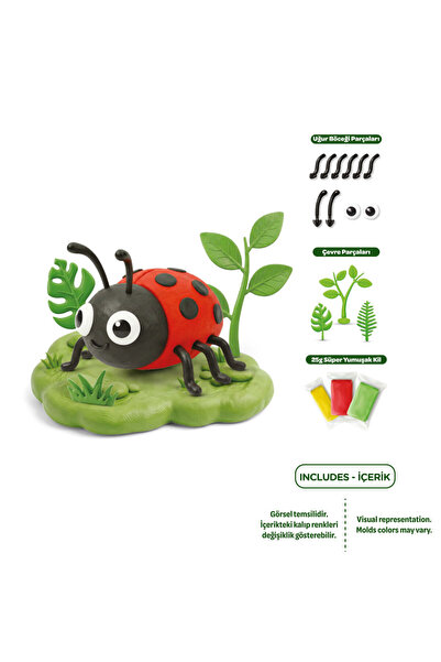 Art Craft Uğur Böceği - Art Clay Minik Canlılar Süper Hafif Kil