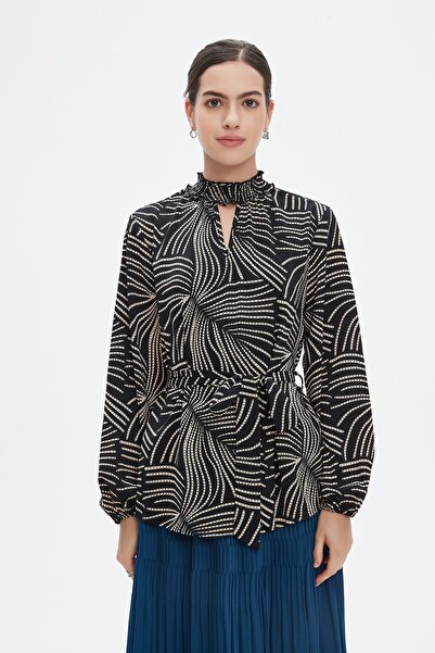 Nichii Women's Long Sleeve Top with V-Neck