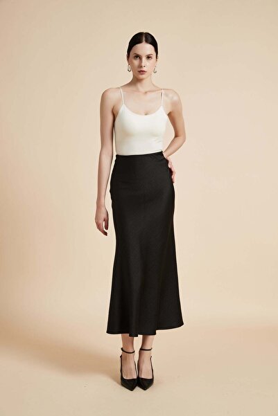 Yola Wide-Leg Solid Midi Skirt