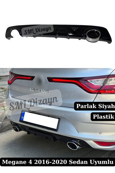 SML Dizayn 2016-2017-2018-2019-2020 Renault Megane 4 Sedan Difüzör Difizör Pa...