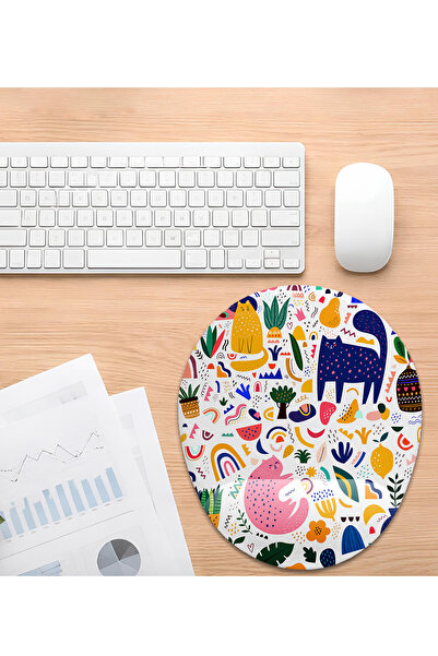 iyi fikirler Kedili Tasarım Bilek Destekli Mouse Pad Ergonomik Kaymaz Taban Mousepad Fare Altlığı