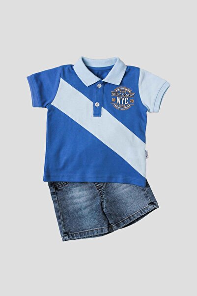 Chicsy Baby Baby Boy Cotton Polo Suit Pants Top Double Suit Wedding Birthday ...