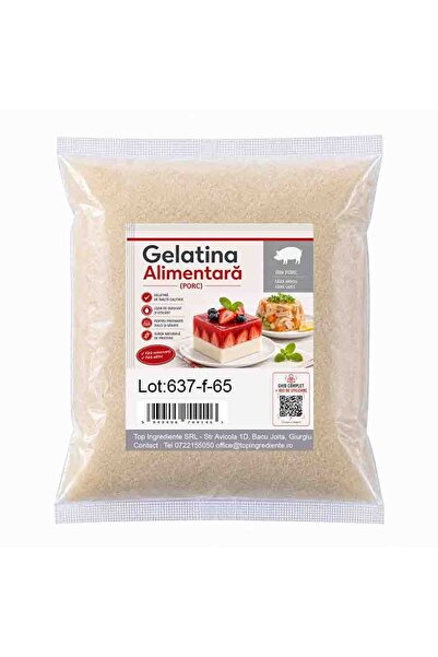 Top Ingrediente Gelatina alimentara - 250g -Origine Animala Porc