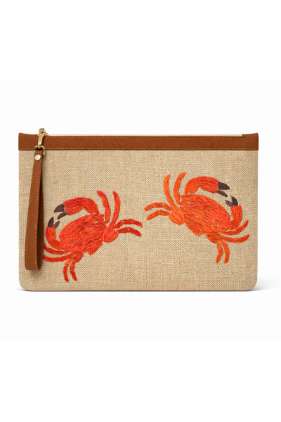 Garden Marine Yengeçler Jüt Clutch 32*22 cm