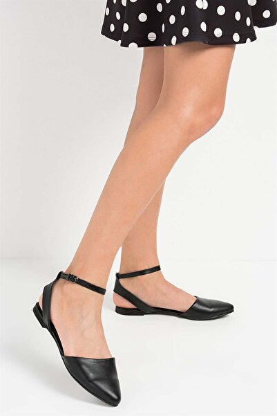 Fox Shoes حذاء باليه نسائي أسود D726226209