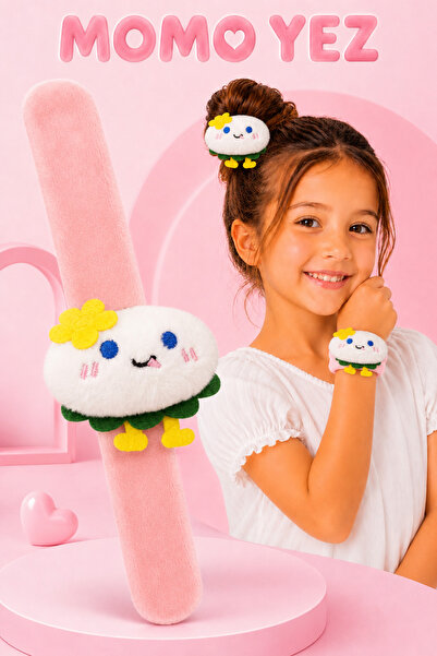 ELDE BİLEKLİK Mochi Peluş Bileklik Oyuncak – Bileğe Vurunca Sarılan Slap Bile...