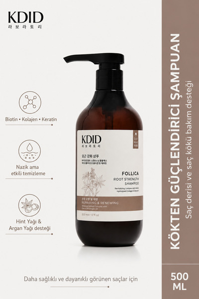 kdid Follica Biotin Keratin Kolajen İçerikli Dökülme Karşıtı Güçlendirici Şam...
