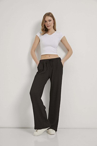 Arma Life Armalife 26785 women's trousers with waist tie detail Textured