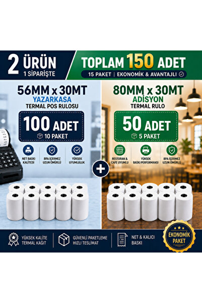 KHR Özel Set 56x30 MT (10 Paket) + 80x30 MT (5 Paket) -Yüksek Kaliteli Termal...
