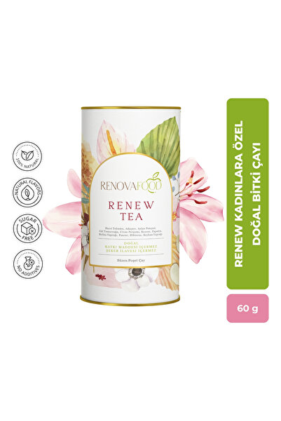 Renovafood Renew Tea Kadınlara Özel Doğal Bitki Çayı Hayıt Otu Civanperçemi P...