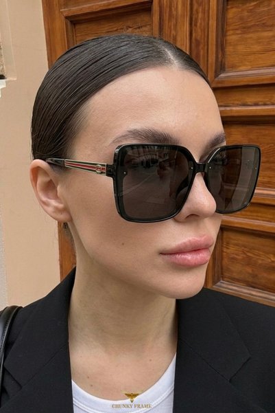 Chunky Frame Mira Prestige Ultra Light Uv400 Filtered Black Women's Sunglasses