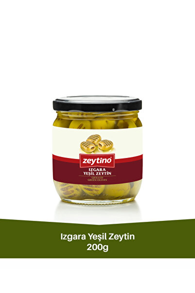 Zeytino Izgara Yeşil Zeytin 200 gr Cam Kavanoz