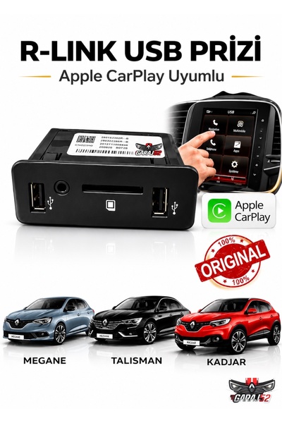 Renault Megane 4 Talisman Kadjar Carplay Uyumlu Usb Port Aksesuar Prizi 28023...