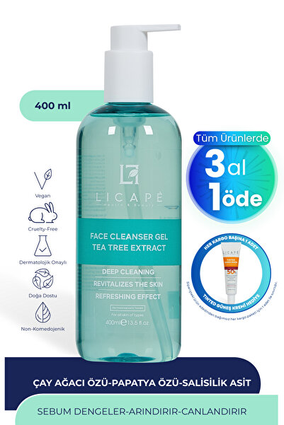 Licape Çay Ağacı Özlü Yüz Temizleme Jeli 400ml