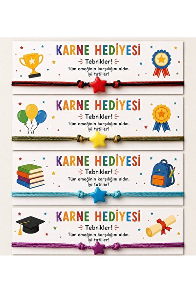 Blondcoo Trend Karne hediyesi 4 adet yıldızlı bileklik