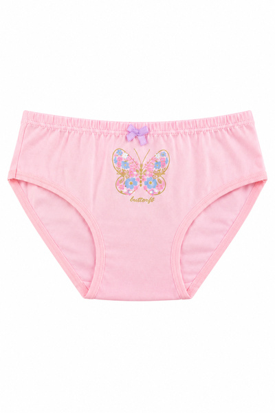 ÖZKAN underwear Özkan 41603 5'li Paket Kız Çocuk Karışık Renkli Desenli Pamuklu Yumuşak Slip Külot