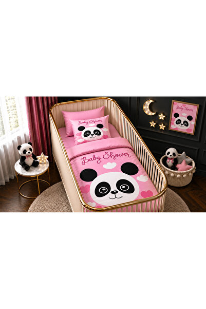 Fabeteks Cute Panda Single Digital Baby Bedding Set