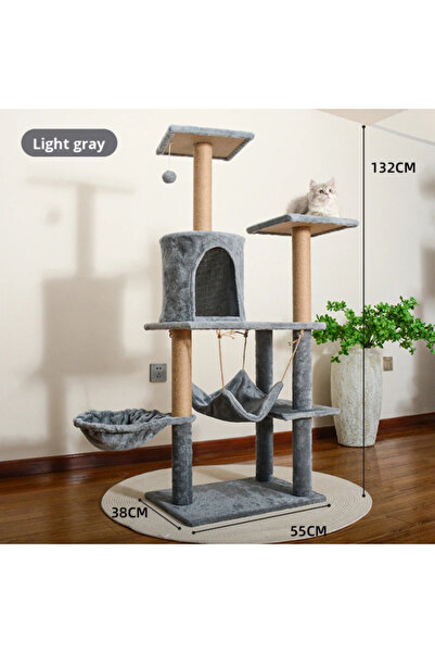 OEM Ansamblu de catarat pentru pisici din lemn înaltime 130 cm design minimal...