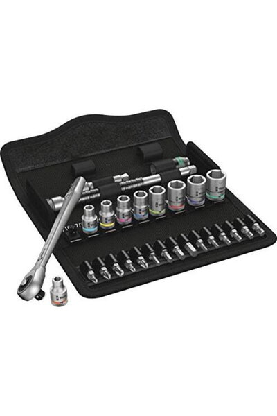 wera 8100 SA 10 Set de clicheturi metalice Zyklop - Prindere cu împingere, an...