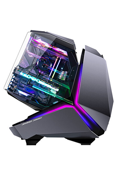 jonsbo MOD5 Big-Tower Showcase, Sticlă securizată Negru