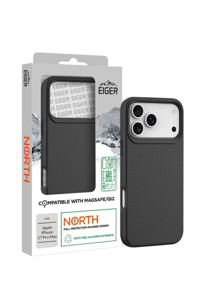 EIGER Husa North Magsafe GRS iPhone 17 Pro Max Black