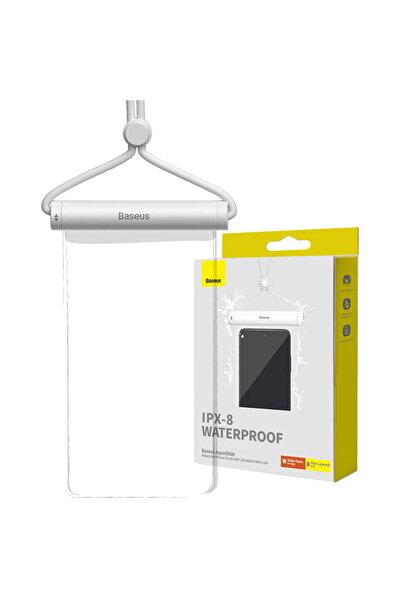 Baseus Huse Waterproof phone case AquaGlide with Cylindrical Slide Lock Alb