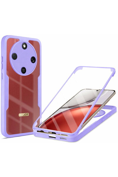 Techsuit Husă pentru Honor Magic8 Lite + Folie - Seria ColorVerse 360 - Mov