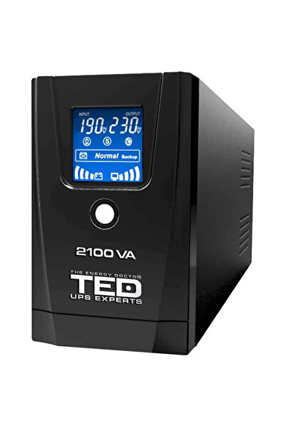 TED Electric Line Interactive cu Stabilizator si Display LCD, 2100VA / 1200W