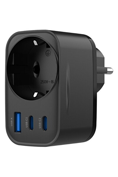 Havit KF2343661 2x USB Type-C, USB 30W Negru