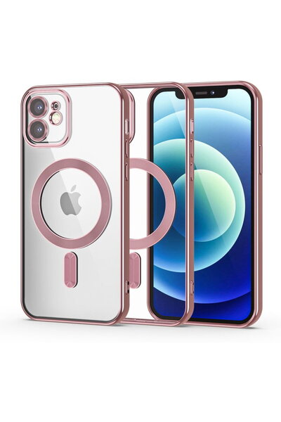 Tech-Protect Magshine Θήκη MagSafe για iPhone 12, Συμβατή με MagSafe, Ροζ Χρυσό