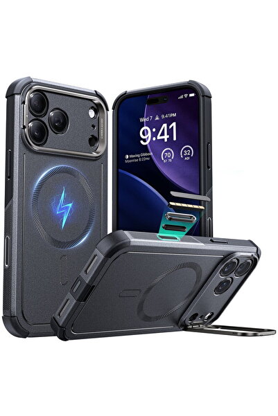 ESR Husa pentru iPhone 17 Pro - Cyber Armor Kickstand - Grey