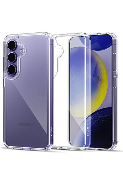 Tech-Protect Θήκη FlexAir Hybrid για Galaxy S25, με διαφανή πλάτη, υβριδική π...