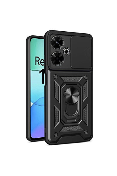 Techsuit Калъф за Xiaomi Redmi 13 / Poco M6 4G - Серия CamShield - Черен