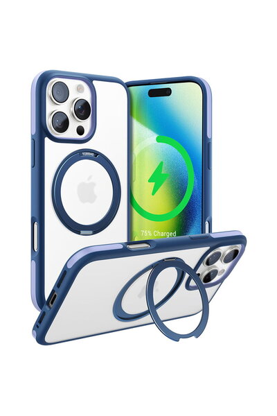 TORRAS Husa pentru iPhone 16 Pro - Ostand R Fusion MagSafe Series - Navy Blue