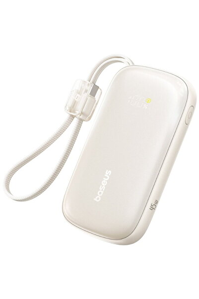 Baseus EnerFill FC21 Qpow 3 Ultra, Cablu detașabil, 10000mAh, 45W, Afișaj dig...