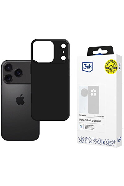 3MK iPhone 17 Pro - Husă Matt Case Pro - Negru